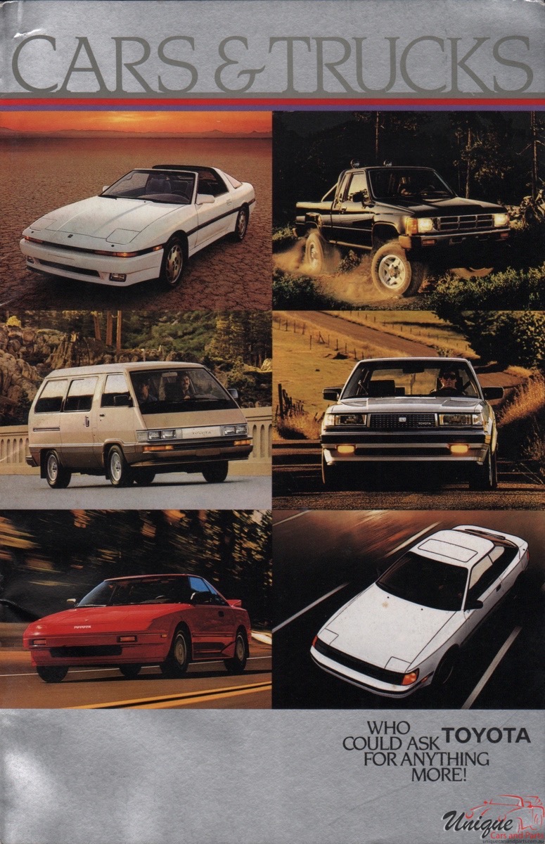 1986 Toyota Range Brochure